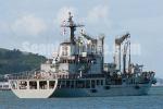ID 6378 ROKS HWACHEON (AOE 59) a Cheonji-class fast combat support ship of the Republic of Korea Navy, sailing from Auckland following a successful three-day goodwill visit along with ROKS YANG MANCHOON (DDH...